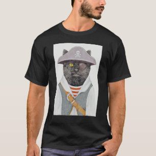 Niedliche Piratenkatze Skull 4 T-Shirt
