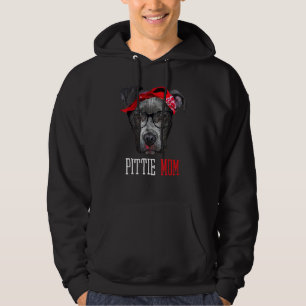 Niedliche Pittie Mama Pitbull Hundetag Muttertag Hoodie
