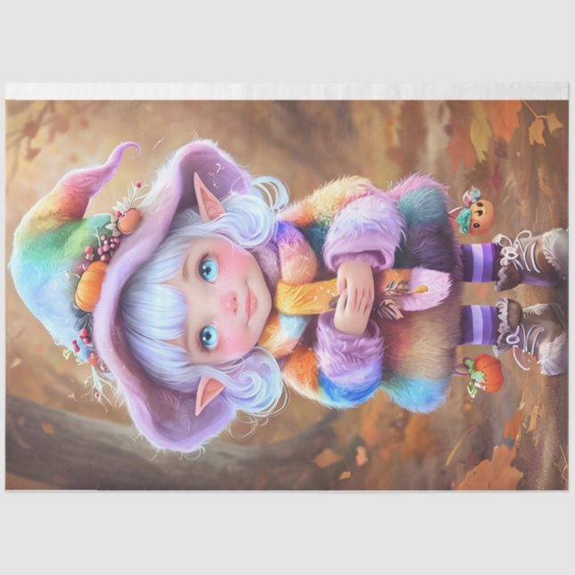 Niedliche Pixel-Pastellfarben-Papiere Seidenpapier (Vorderseite)