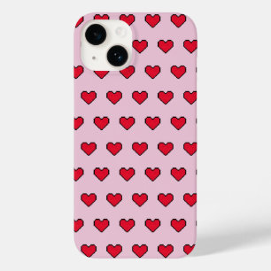 Niedliche pixelförmige Herzform Case-Mate iPhone 14 Hülle