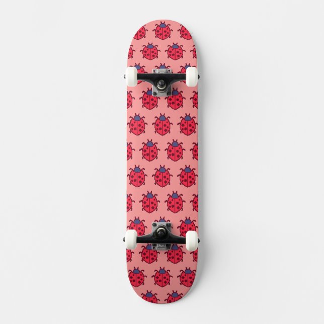 Niedliche, pixelige Herdkissen Skateboard (Vorderseite)