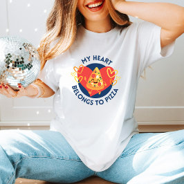 Niedliche Pizza-Liebe Funny Anti-Valentine-Tagesge T-Shirt