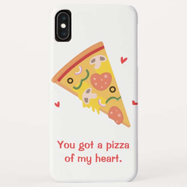 Niedliche Pizza meines Heart Pun Liebe Spaßes Case-Mate iPhone Hülle (Rückseite)