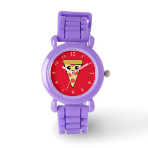 Niedliche Pizza-Scheibe Armbanduhr