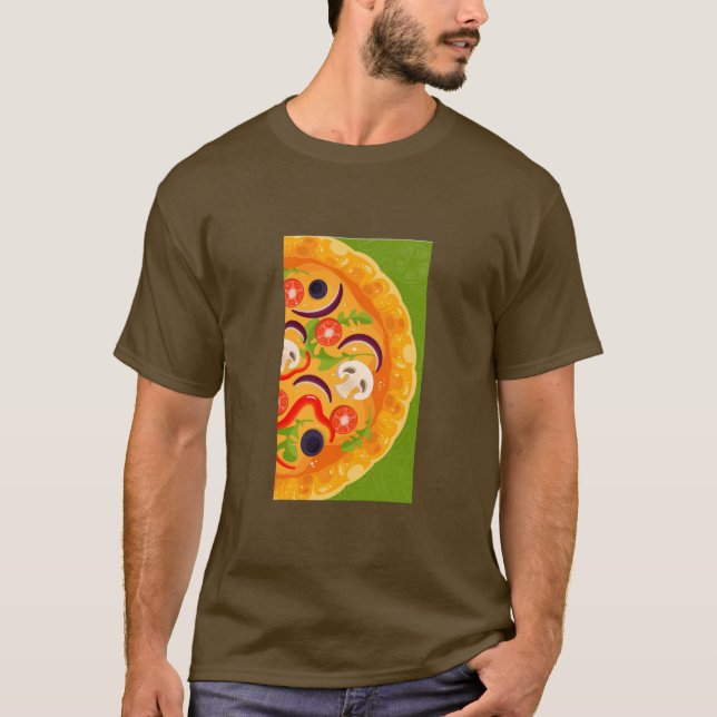 Niedliche Pizzafreunde T-Shirt (Vorderseite)