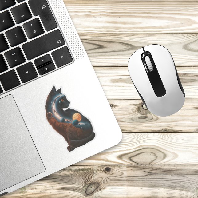 Niedliche Planeten Mondsterne, Fun Animal, Aquarel Aufkleber (Von Creator hochgeladen)