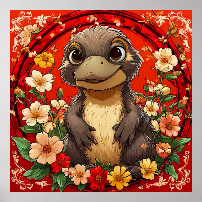 Niedliche Platypus Poster (Vorne)
