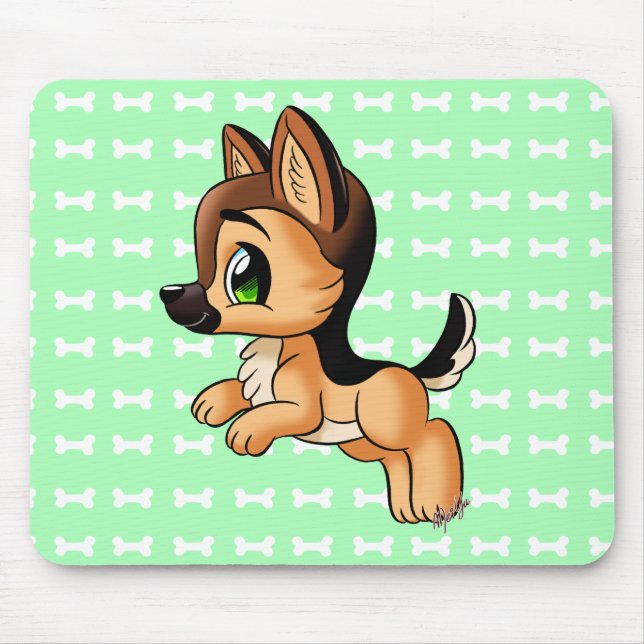 Niedliche Playful Hand gezeichnetes Mousepad (Vorne)
