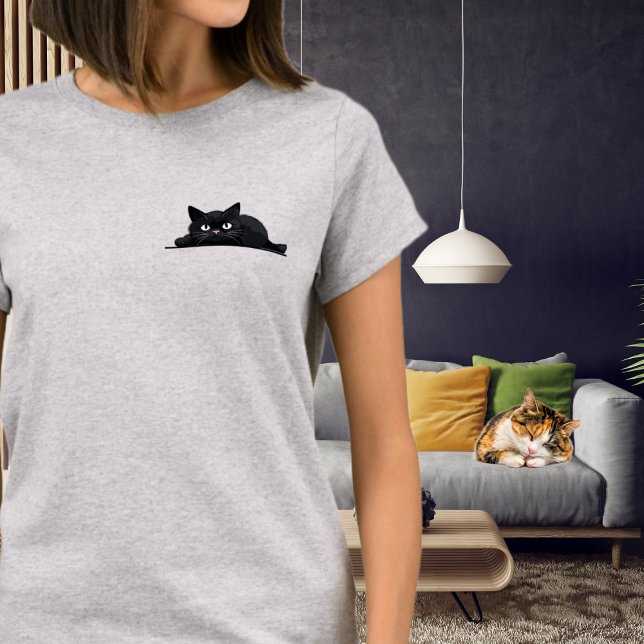 Niedliche Pocket Cat T-Shirt (Von Creator hochgeladen)