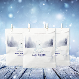 Niedliche Polar Bear Baby Dusche Geschenktütchen