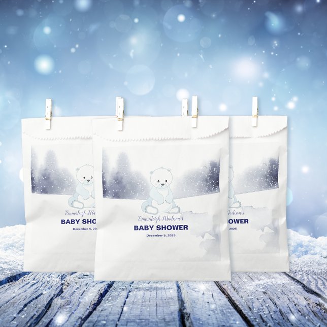 Niedliche Polar Bear Baby Dusche Geschenktütchen (Von Creator hochgeladen)