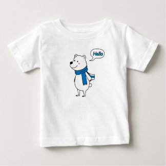 Niedliche Polar Bear Baby Dusche mit Liebe- süß Baby T-shirt