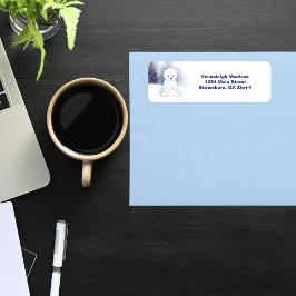 Niedliche Polar Bear Baby Dusche Rücksendeadresse