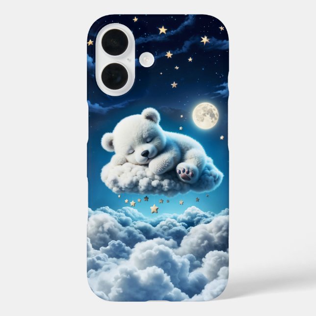 Niedliche Polarbärbchen, Schönheitswolken Case-Mate iPhone Hülle (Rückseite)