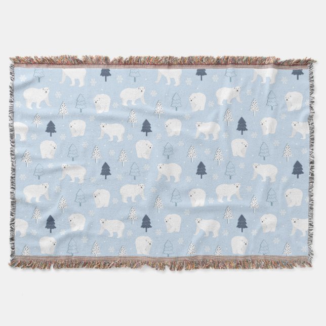 Niedliche Polarbären Decke (Vorderseite)