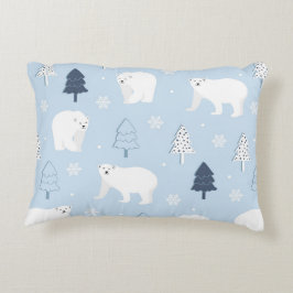 Niedliche Polarbären Dekokissen