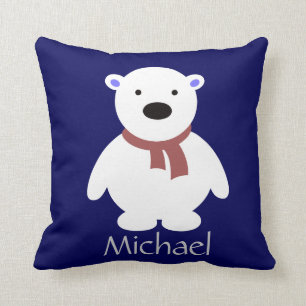 Niedliche polare betreffen Marine-Kissen, addieren Kissen