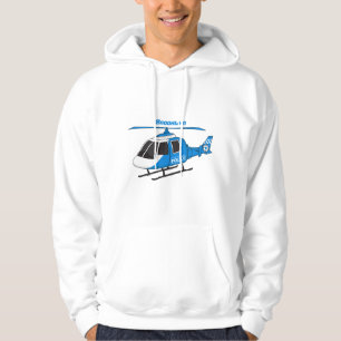 Niedliche Polizeiabteilung Hubschrauber Chopper Ca Hoodie