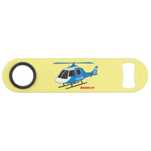 Niedliche Polizeiabteilung Hubschrauber Chopper Ca Speed Flaschenöffner