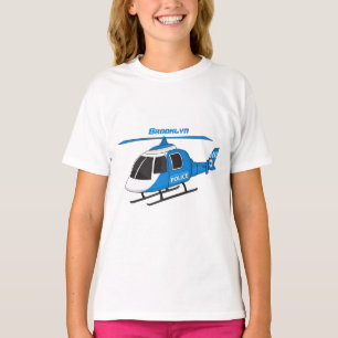 Niedliche Polizeiabteilung Hubschrauber Chopper Ca T-Shirt