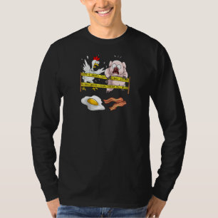 Niedliche Polizeilinie überqueren kein lustiges Hü T-Shirt