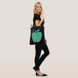 Niedliche Polka Dot Apple Black Teachers