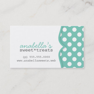 Niedliche Polka Dots Customer Loyalty Business Car Treuekarte