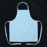 Niedliche Polka Dots Light Baby Blue und White Schürze<br><div class="desc">Simple Polka Dot Light Baby Blue und White</div>