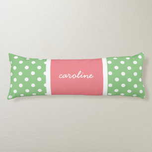 Niedliche Polka Dots, Limon & Rose, Ihren Namen hi Seitenschläferkissen