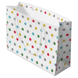 Niedliche Polka-Punktmuster Große Geschenktüte