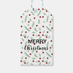 Niedliche Polska dot Christmas tree Red Green Geschenkanhänger