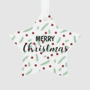 Niedliche Polska dot Christmas tree Red Green Ornament