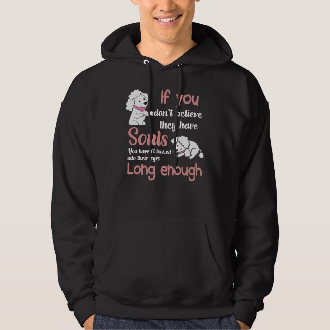 Niedliche Poodle-Liebe Hoodie (Vorderseite)