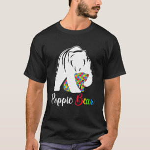 Niedliche Poppie Bären Autismus Bewusstsein Autist T-Shirt