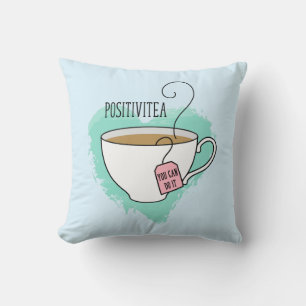 Niedliche Positivitea Geschenk für neue Zuhause Kissen