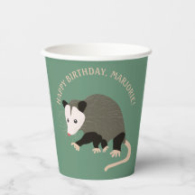 Niedliche Possum Illustration Light Green Personal