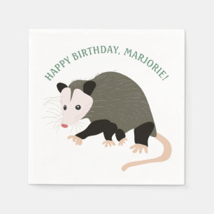Niedliche Possum-Illustration Personalisiert Serviette