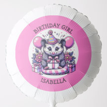 Niedliche Possum Personalisierte Girl's Birthday G
