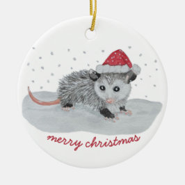 Niedliche Possum Weihnachtsfeier Keramik Ornament
