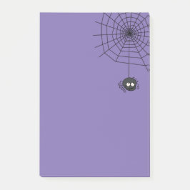 Niedliche Post-It Singrün-Halloweens Spiderweb Klebezettel