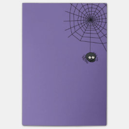 Niedliche Post-It Singrün-Halloweens Spiderweb Klebezettel