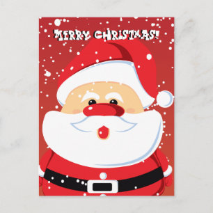 Niedliche Postkarte des Weihnachtsmanns