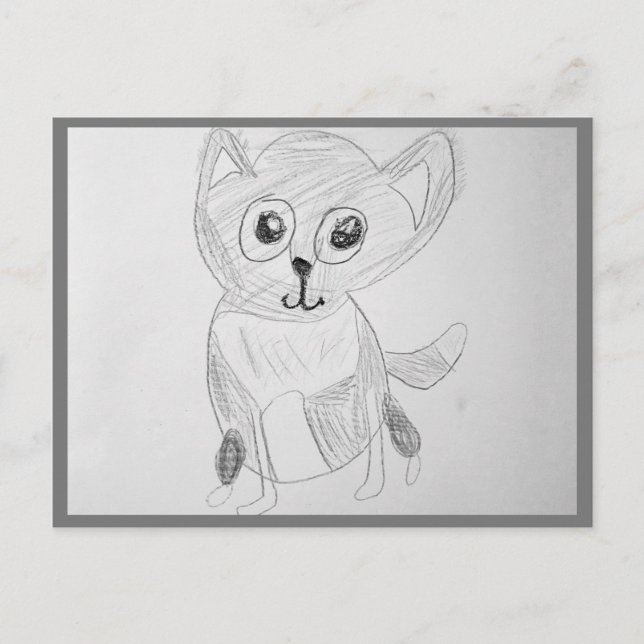 Niedliche Postkarte für Jeder Anlass (Vorderseite)