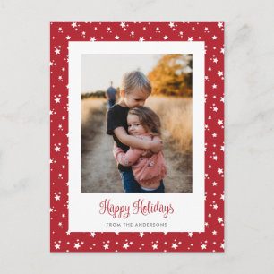 Niedliche Postkarten für das Foto "Custom Red Star