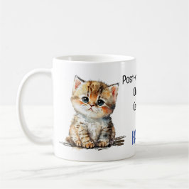 Niedliche postmenopausale kinderlose Katze Lady fü Kaffeetasse