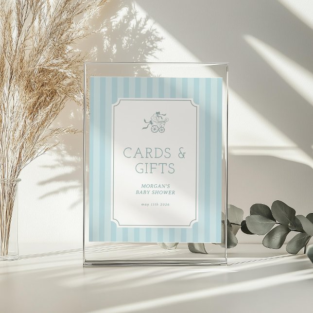 Niedliche Preppy Baby Baby Babydusche Einladung Acrylschild (Von Creator hochgeladen)