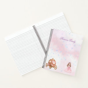 Niedliche Princess und Carriage Personalisiert Not Notizbuch