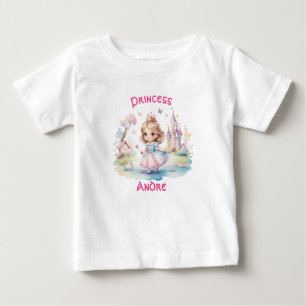 Niedliche Prinzessin im Whimsical Wonderland Baby T-shirt