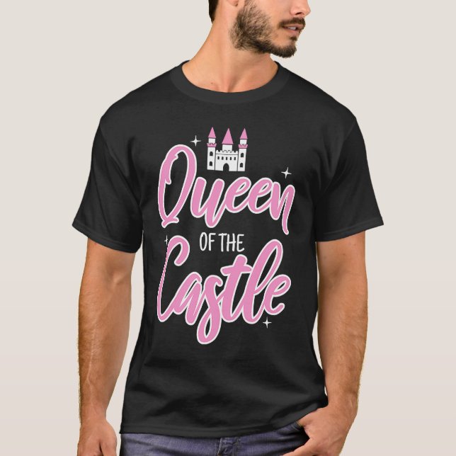 Niedliche Prinzessin Königin der Mama Burg T-Shirt (Vorderseite)