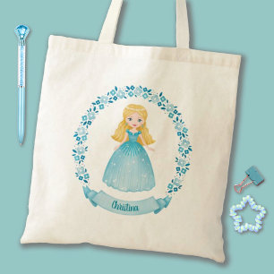 Niedliche Prinzessin Rosa Personalisiert Tragetasche